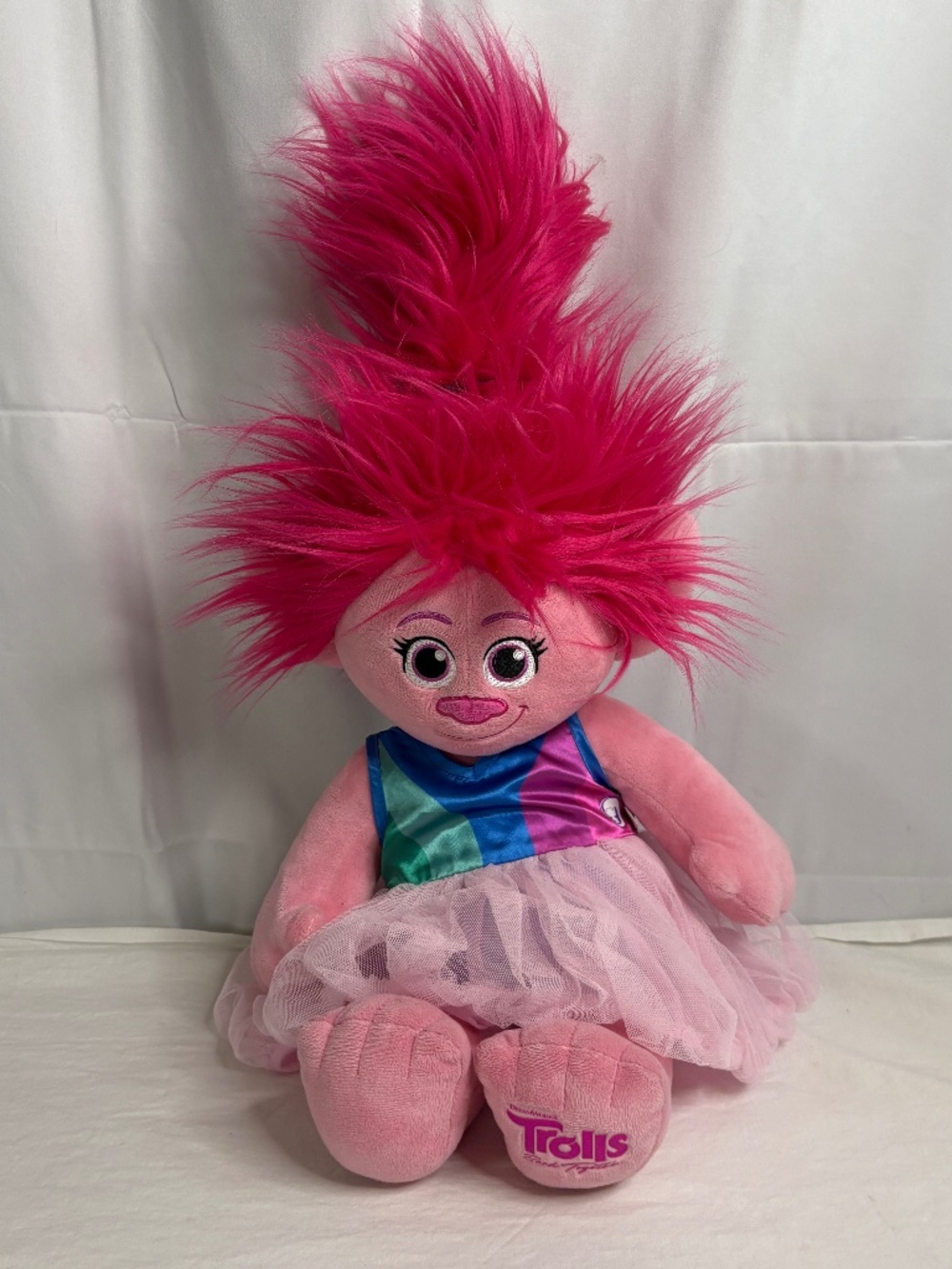 Build-A-Bear  Workshop BABW Trolls Band Together Poppy W/ Dress Talking